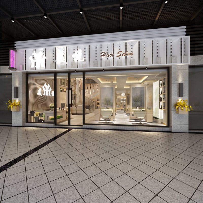 杭州美悅理發店裝修設計案例